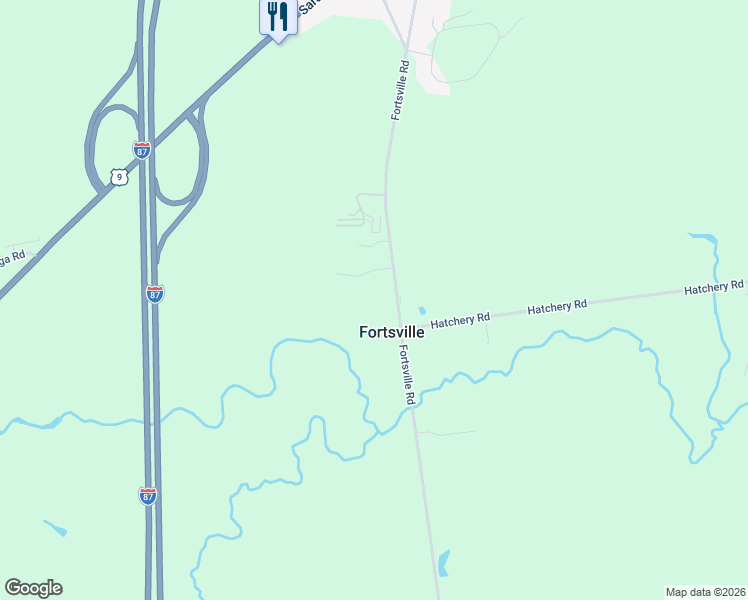 map of restaurants, bars, coffee shops, grocery stores, and more near 403 Fortsville Road in Gansevoort