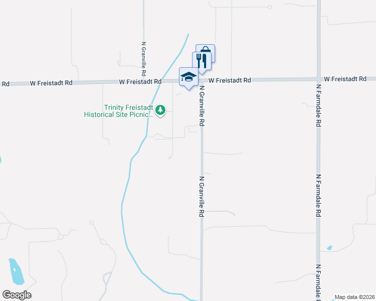 map of restaurants, bars, coffee shops, grocery stores, and more near 11737 North Granville Road in Mequon