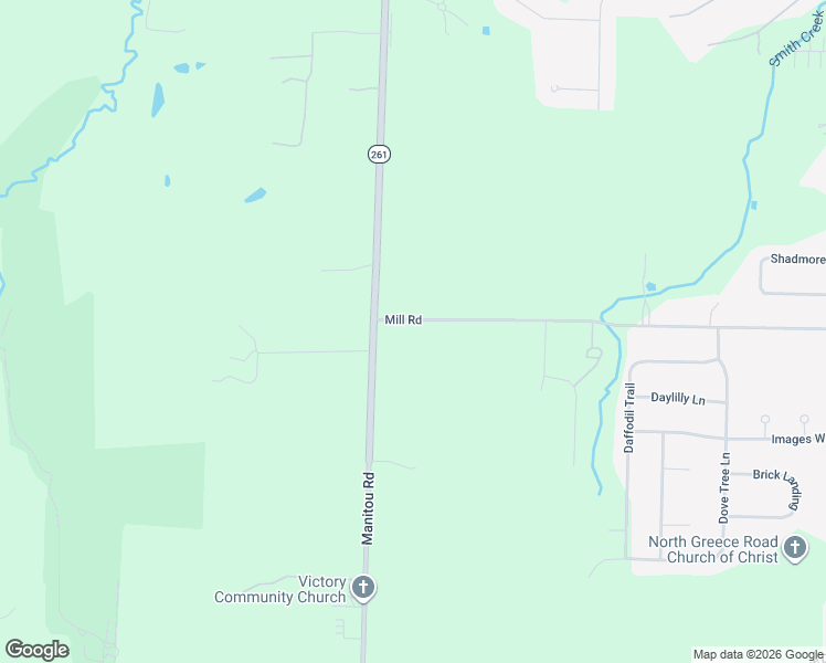map of restaurants, bars, coffee shops, grocery stores, and more near 581 Mill Road in Rochester