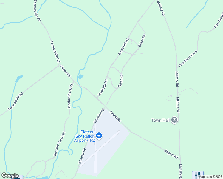 map of restaurants, bars, coffee shops, grocery stores, and more near 11 Barker Road in Northville