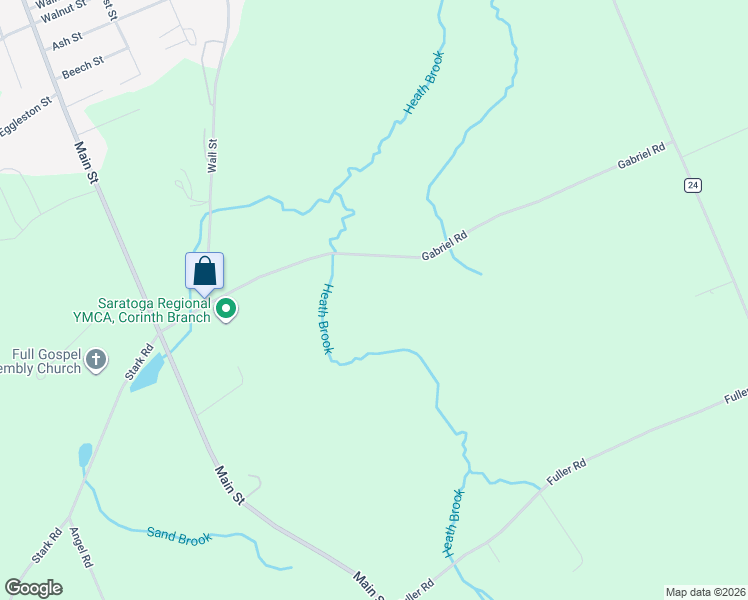 map of restaurants, bars, coffee shops, grocery stores, and more near 65 Gabriel Rd in Corinth