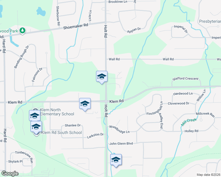 map of restaurants, bars, coffee shops, grocery stores, and more near 650 Holt Road in Webster