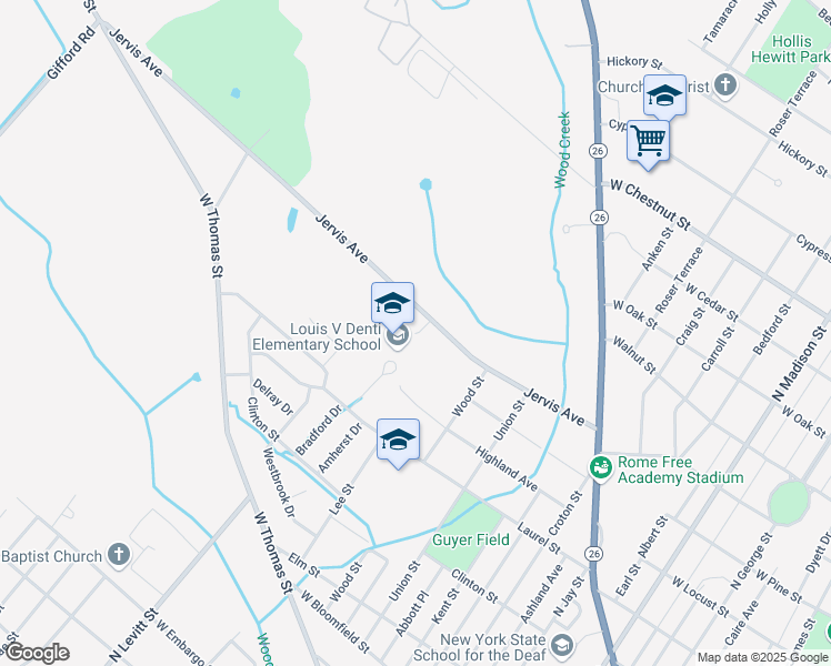 map of restaurants, bars, coffee shops, grocery stores, and more near 1001 Ruby Street in Rome