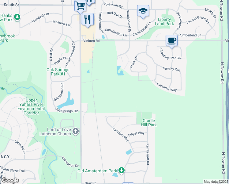 map of restaurants, bars, coffee shops, grocery stores, and more near 901 Star Gazer Drive in DeForest