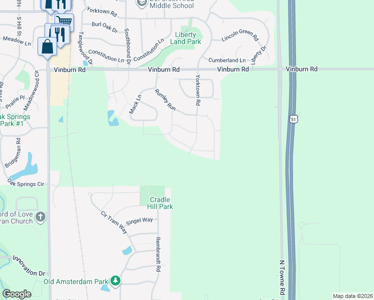 map of restaurants, bars, coffee shops, grocery stores, and more near 933 Heirloom Drive in DeForest