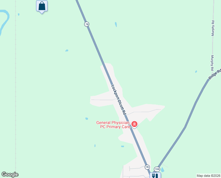 map of restaurants, bars, coffee shops, grocery stores, and more near 3727 Lockport Olcott Road in Newfane