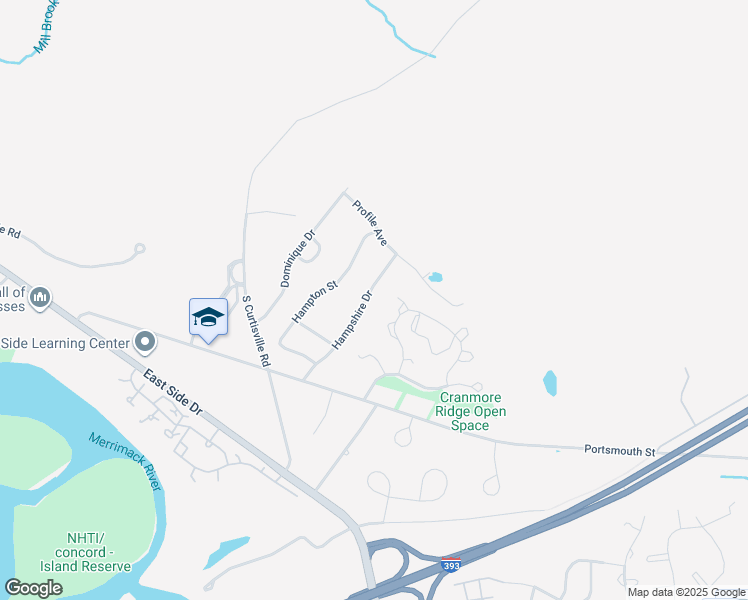 map of restaurants, bars, coffee shops, grocery stores, and more near 22 Hampshire Drive in Concord