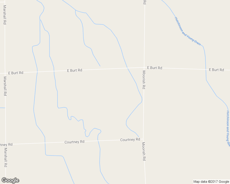 map of restaurants, bars, coffee shops, grocery stores, and more near 5826 East Burt Road in Birch Run