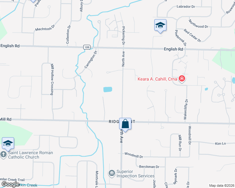 map of restaurants, bars, coffee shops, grocery stores, and more near 63 North Avenue in Rochester
