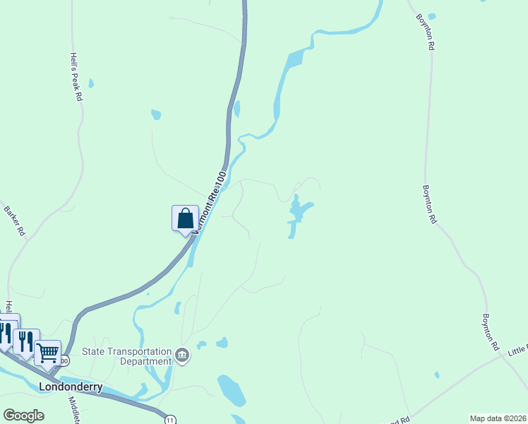 map of restaurants, bars, coffee shops, grocery stores, and more near 224 Cobble Ridge Road in Londonderry