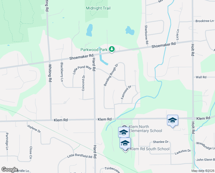 map of restaurants, bars, coffee shops, grocery stores, and more near 613 Bending Bough Drive in Webster