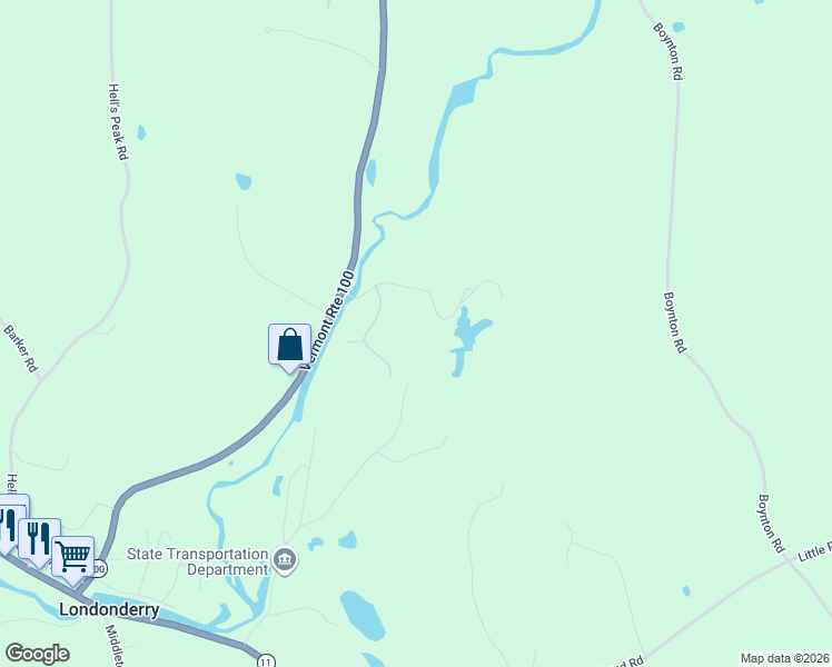 map of restaurants, bars, coffee shops, grocery stores, and more near 224 Cobble Ridge Road in Londonderry