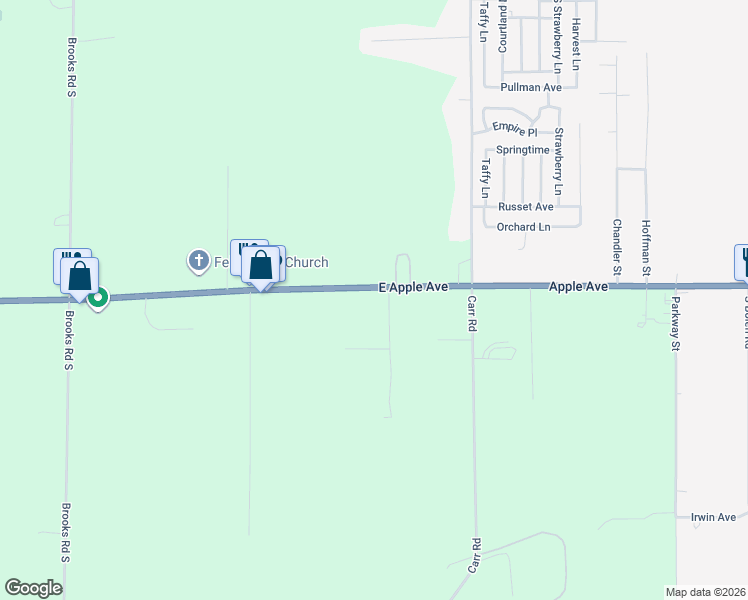 map of restaurants, bars, coffee shops, grocery stores, and more near 4505 Apple Avenue in Muskegon