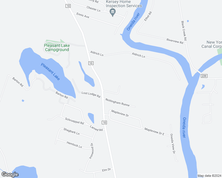 map of restaurants, bars, coffee shops, grocery stores, and more near 412 County Route 10 in Pennellville