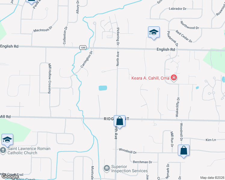 map of restaurants, bars, coffee shops, grocery stores, and more near 63 North Avenue in Rochester