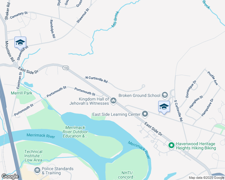 map of restaurants, bars, coffee shops, grocery stores, and more near 26 North Curtisville Road in Concord