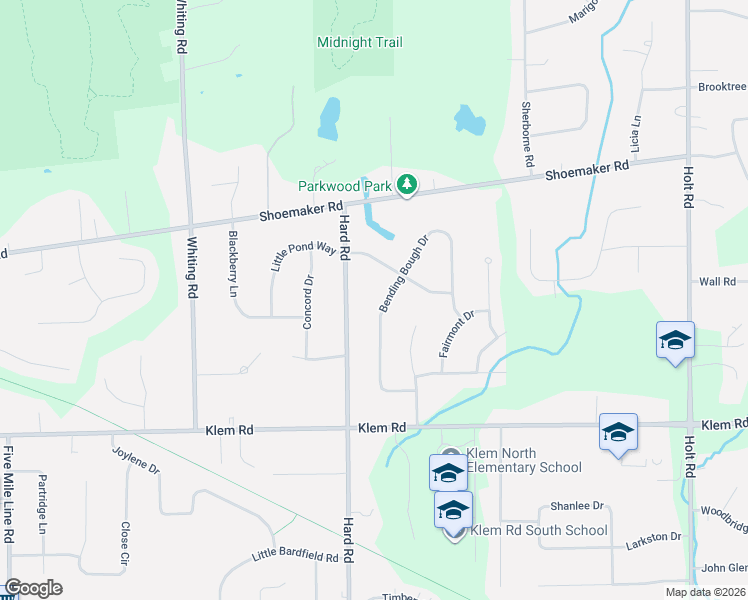 map of restaurants, bars, coffee shops, grocery stores, and more near 613 Bending Bough Dr in Webster