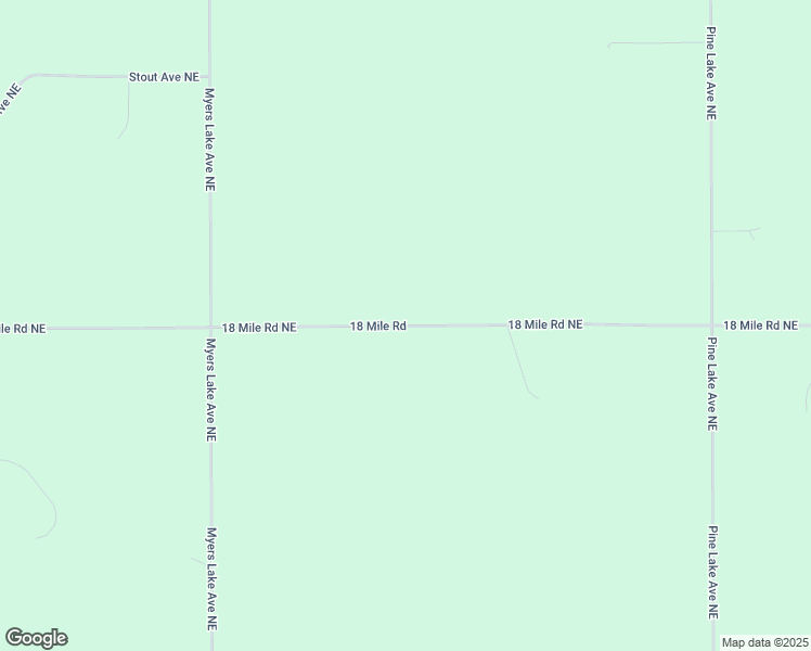 map of restaurants, bars, coffee shops, grocery stores, and more near 7520 18 Mile Road Northeast in Cedar Springs
