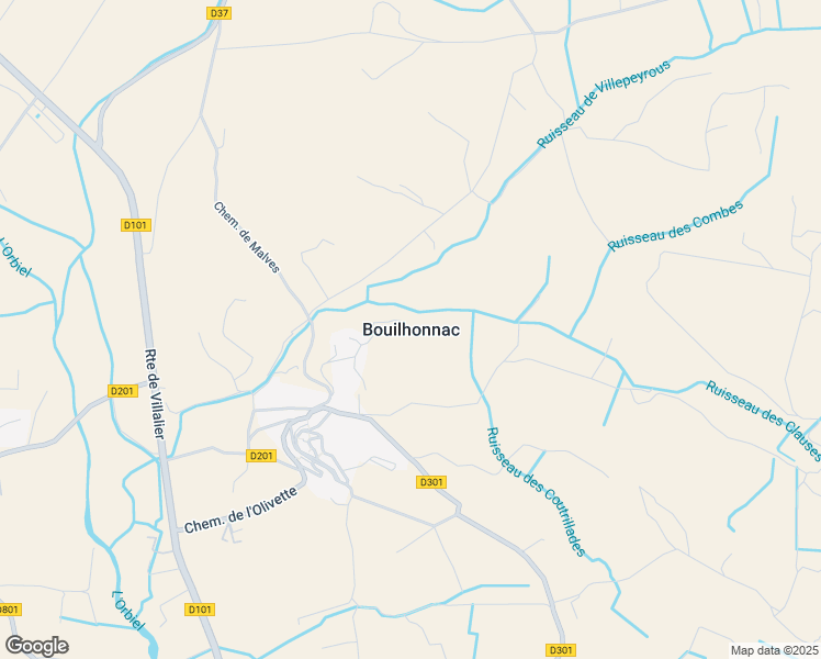 map of restaurants, bars, coffee shops, grocery stores, and more near in Bouilhonnac