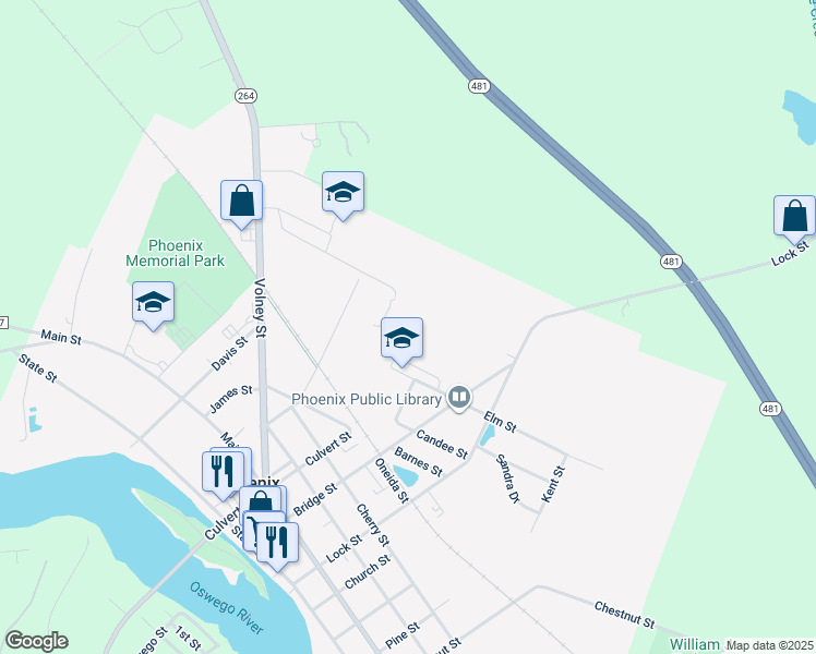 map of restaurants, bars, coffee shops, grocery stores, and more near 11 Elm Street in Phoenix