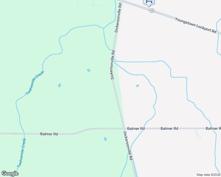 map of restaurants, bars, coffee shops, grocery stores, and more near 3674 Dickersonville Road in Ransomville