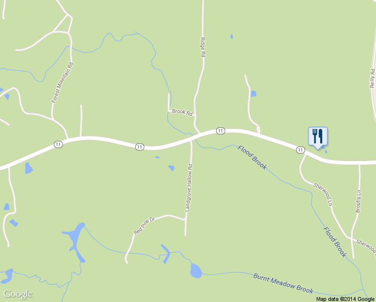 map of restaurants, bars, coffee shops, grocery stores, and more near 8 Landgrove Hallow Rd in Landgrove