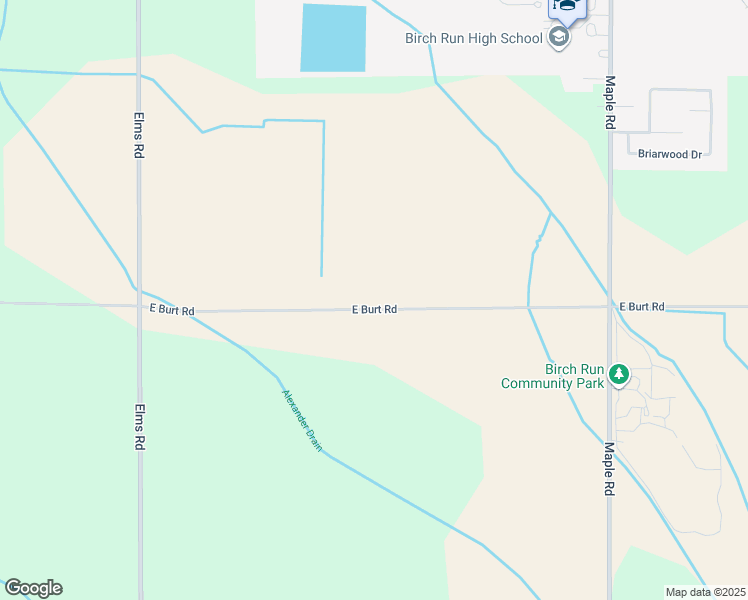 map of restaurants, bars, coffee shops, grocery stores, and more near 7465 East Burt Road in Birch Run