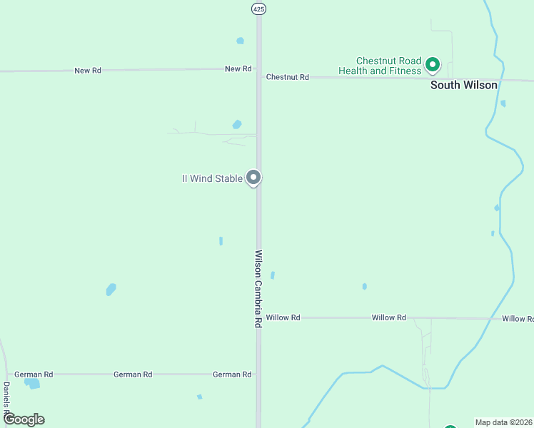 map of restaurants, bars, coffee shops, grocery stores, and more near 3687 Wilson Cambria Road in Wilson