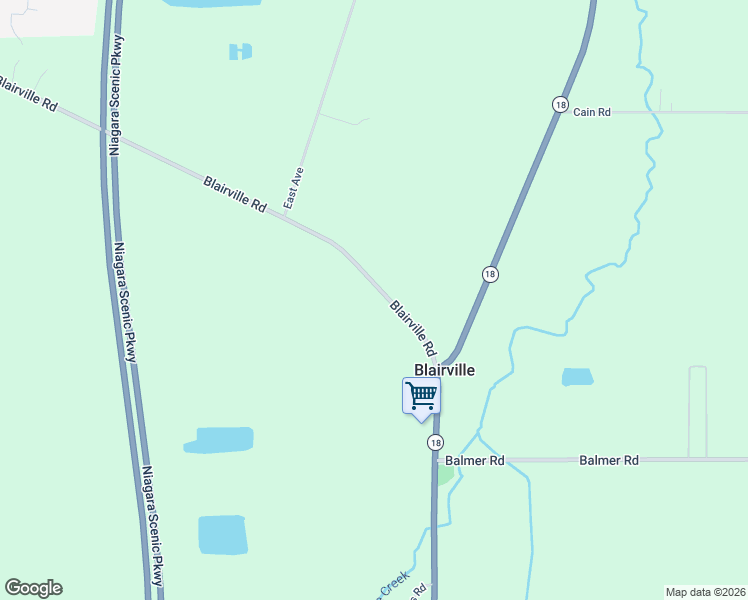 map of restaurants, bars, coffee shops, grocery stores, and more near 762 Blairville Road in Youngstown