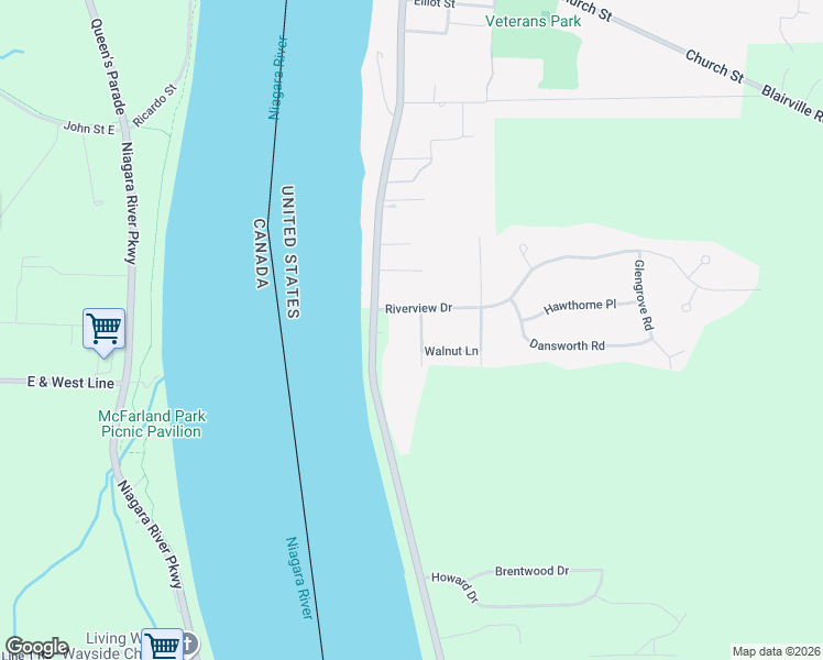 map of restaurants, bars, coffee shops, grocery stores, and more near 3660 Parkdale Drive in Youngstown