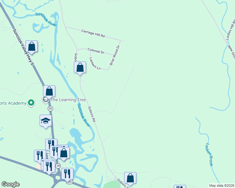 map of restaurants, bars, coffee shops, grocery stores, and more near 1057 Highland Drive in Epsom