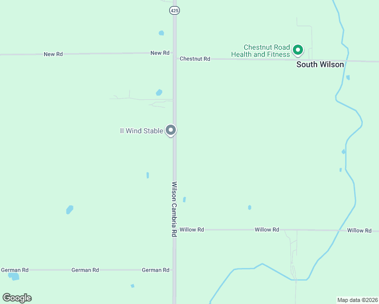 map of restaurants, bars, coffee shops, grocery stores, and more near 3687 Wilson Cambria Road in Wilson