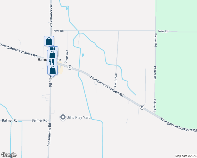 map of restaurants, bars, coffee shops, grocery stores, and more near 2661 Youngstown Lockport Road in Ransomville
