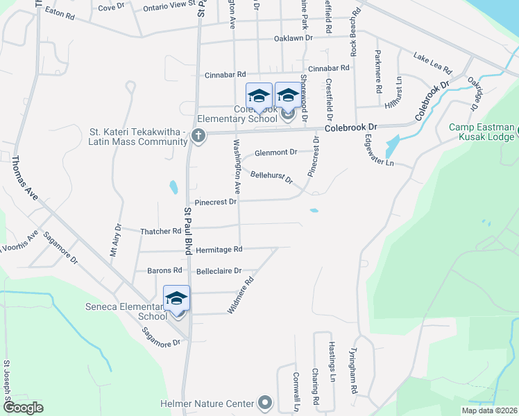 map of restaurants, bars, coffee shops, grocery stores, and more near 152 Harvington Drive in Rochester