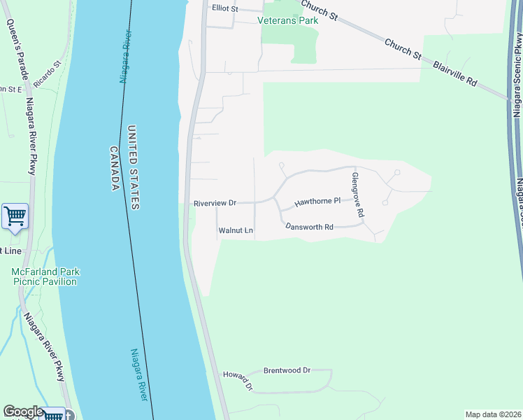map of restaurants, bars, coffee shops, grocery stores, and more near 3659 Hillview Drive in Youngstown