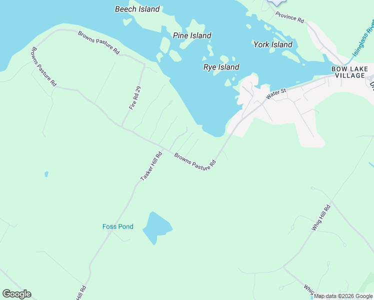 map of restaurants, bars, coffee shops, grocery stores, and more near Browns Pasture Road in Strafford