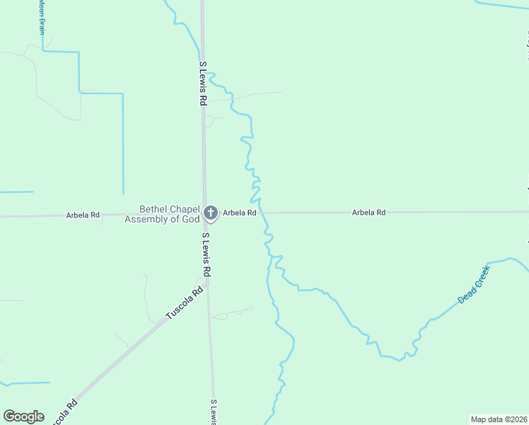 map of restaurants, bars, coffee shops, grocery stores, and more near 9398 Arbela Road in Millington