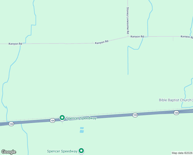 map of restaurants, bars, coffee shops, grocery stores, and more near 3072 Kenyon Road in Williamson