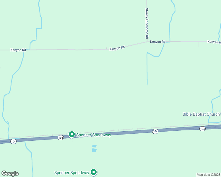 map of restaurants, bars, coffee shops, grocery stores, and more near 3072 Kenyon Road in Williamson