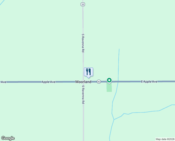 map of restaurants, bars, coffee shops, grocery stores, and more near 950 South Ravenna Road in Ravenna