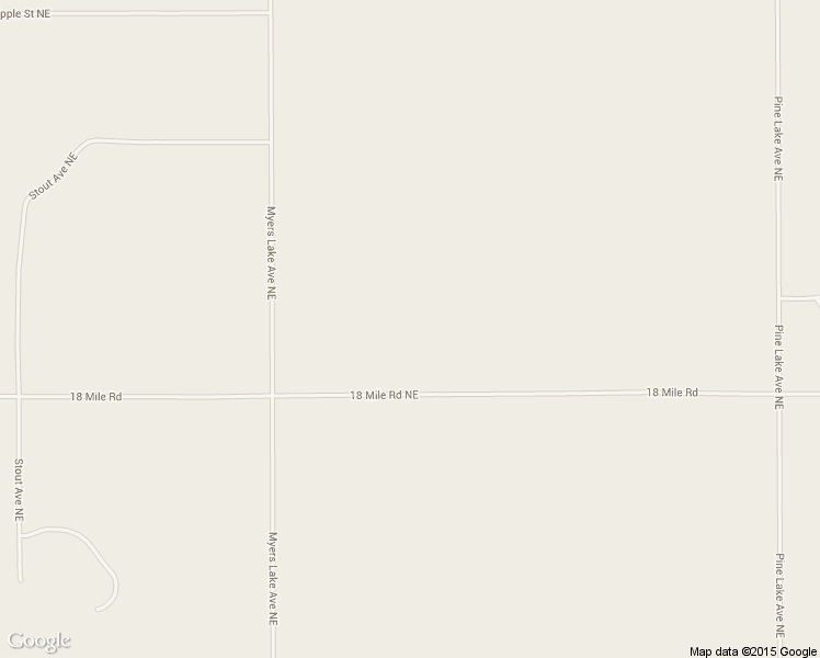 map of restaurants, bars, coffee shops, grocery stores, and more near 7423 18 Mile Rd NE in Cedar Springs