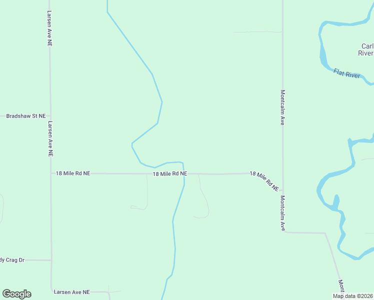 map of restaurants, bars, coffee shops, grocery stores, and more near 14101 18 Mile Road Northeast in Gowen