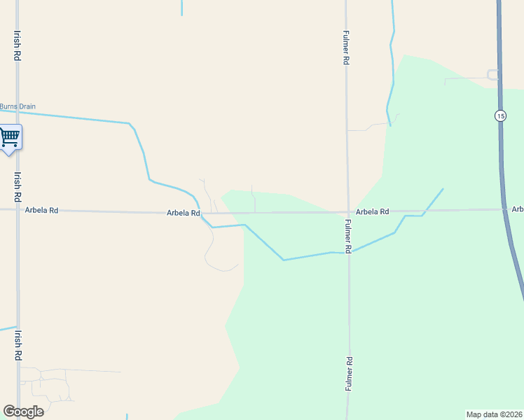 map of restaurants, bars, coffee shops, grocery stores, and more near 5148 Arbela Road in Millington