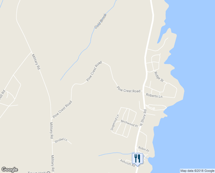 map of restaurants, bars, coffee shops, grocery stores, and more near 27 Pine Crest Road in Hadley