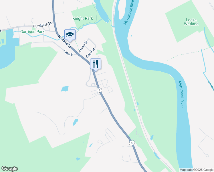 map of restaurants, bars, coffee shops, grocery stores, and more near 35 Callaway Drive in Concord
