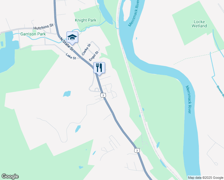 map of restaurants, bars, coffee shops, grocery stores, and more near 35 Callaway Drive in Concord