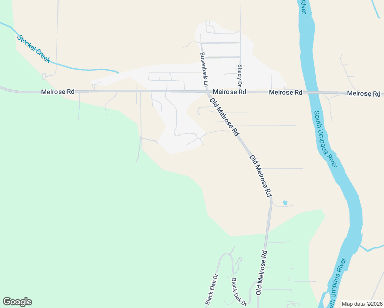 map of restaurants, bars, coffee shops, grocery stores, and more near 518 Laurel Drive in Roseburg