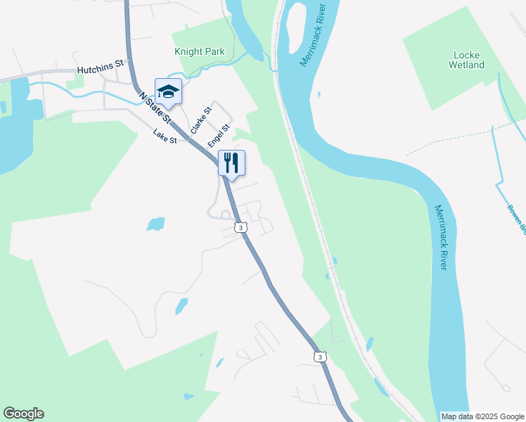 map of restaurants, bars, coffee shops, grocery stores, and more near 35 Callaway Drive in Concord