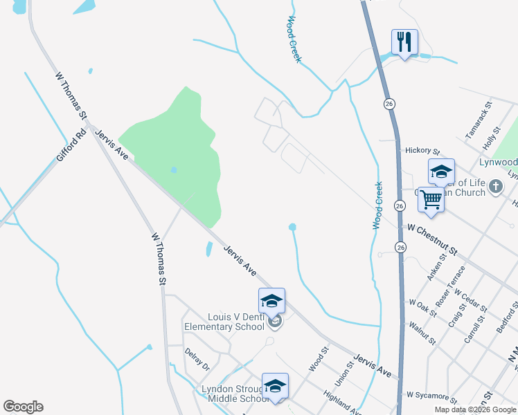 map of restaurants, bars, coffee shops, grocery stores, and more near 1210 Jervis Avenue in Rome