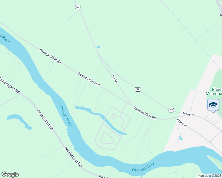 map of restaurants, bars, coffee shops, grocery stores, and more near 125 Oswego River Road in Phoenix